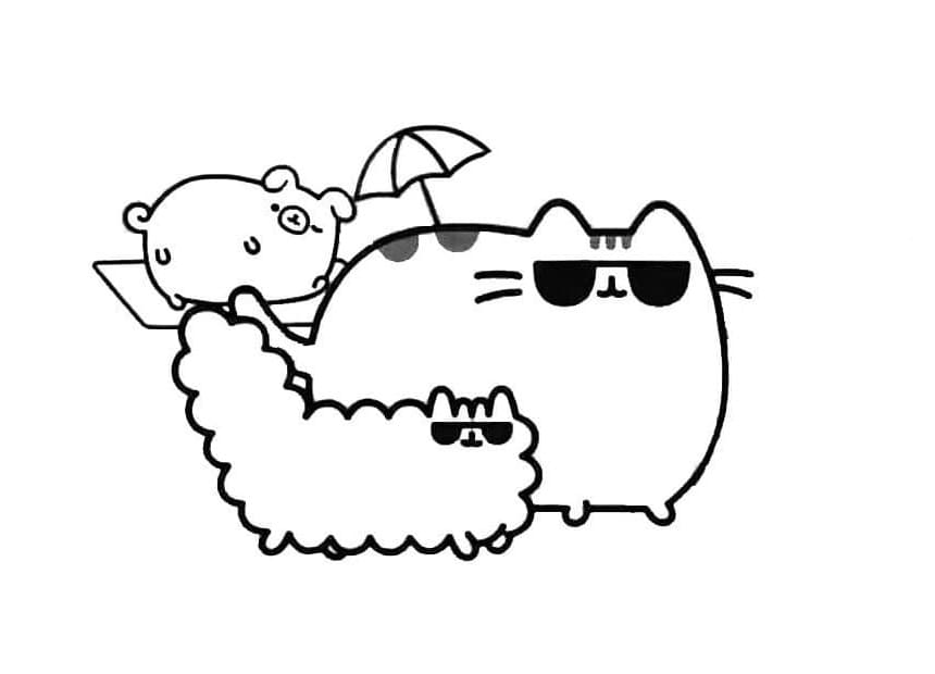 Cool Pusheen with Stormy