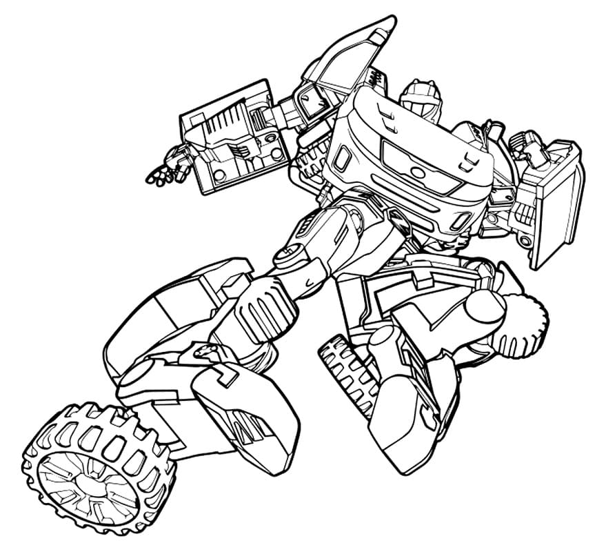 Cool Tobot Z Coloring Page