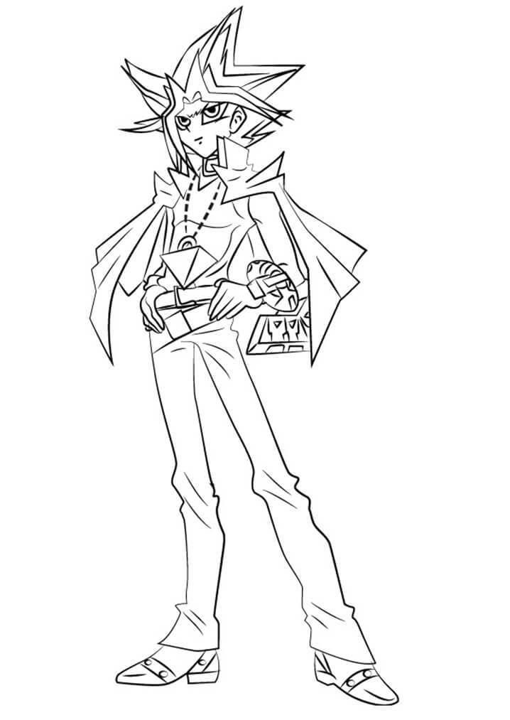 Cool Yu-Gi-Oh Coloring Page