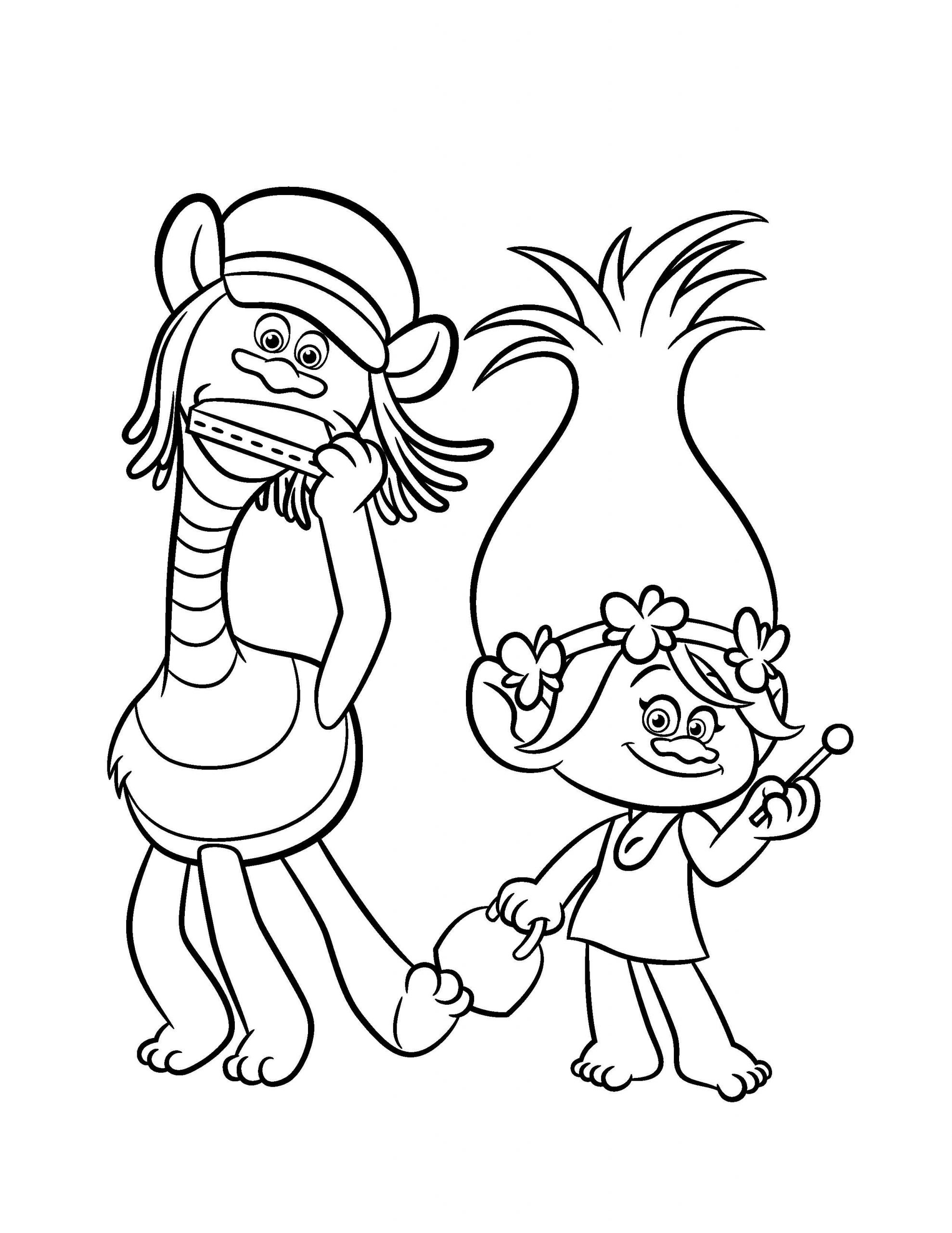 Cooper And Poppy Coloring Page