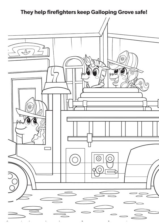 Corn and Peg 5 Coloring Page