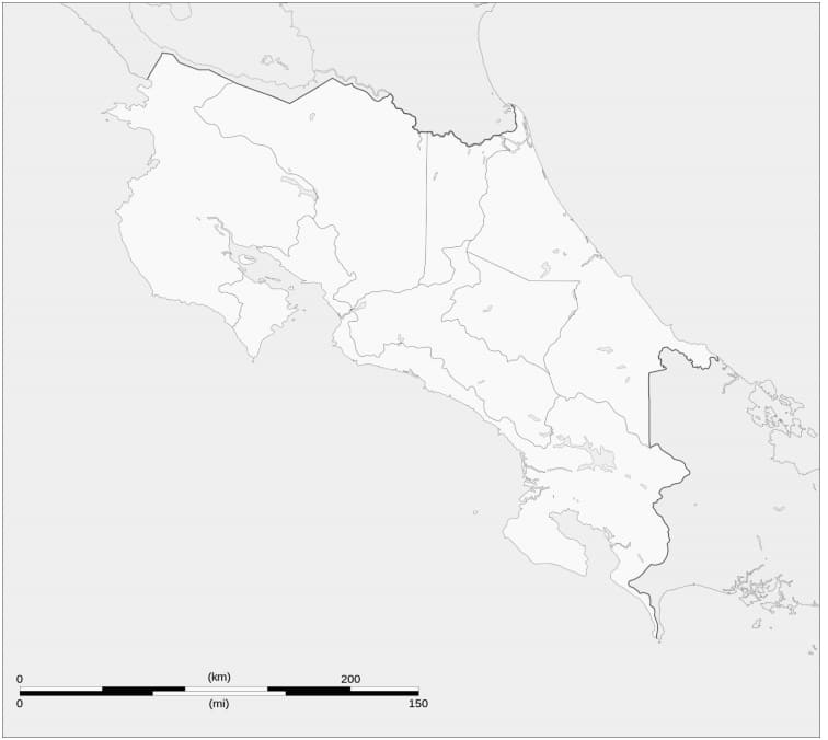 Costa Rica’s Map