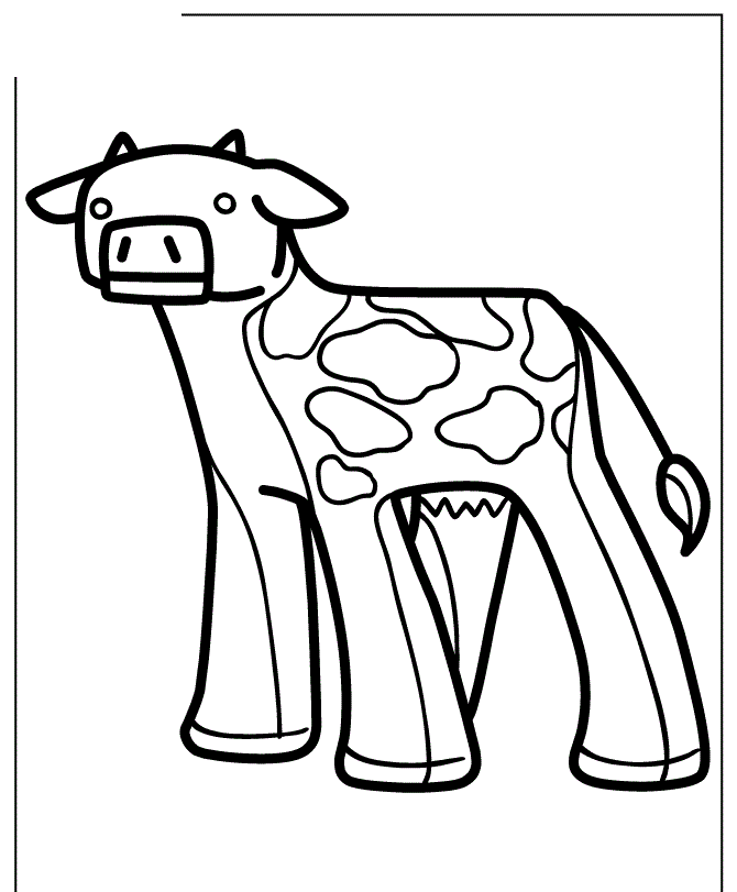 Cow Cartoon Minecraft