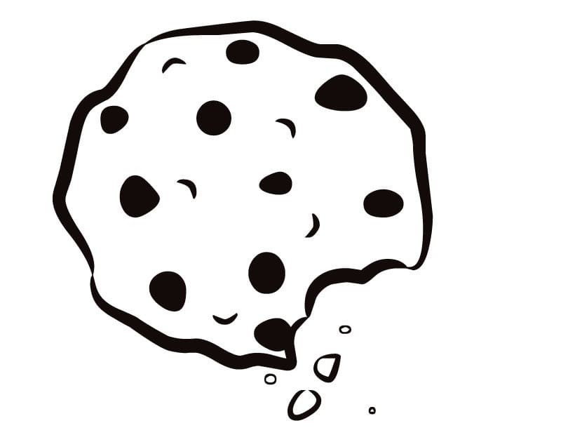Cracked Cookie Coloring Page