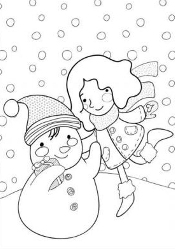 Creating A Snowman Winter S Printables 80d6 Coloring Page