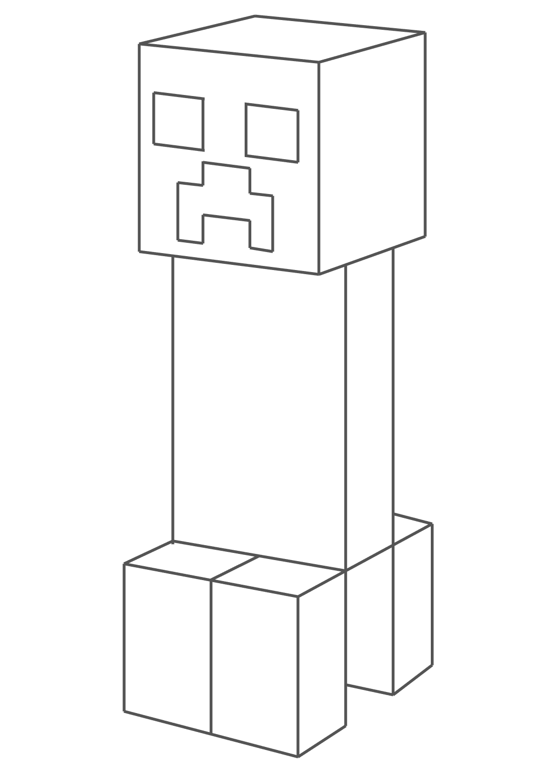 Creeper Coloring Page