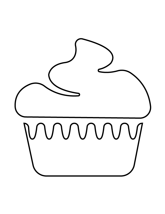 Delicious Cupcake Stencil