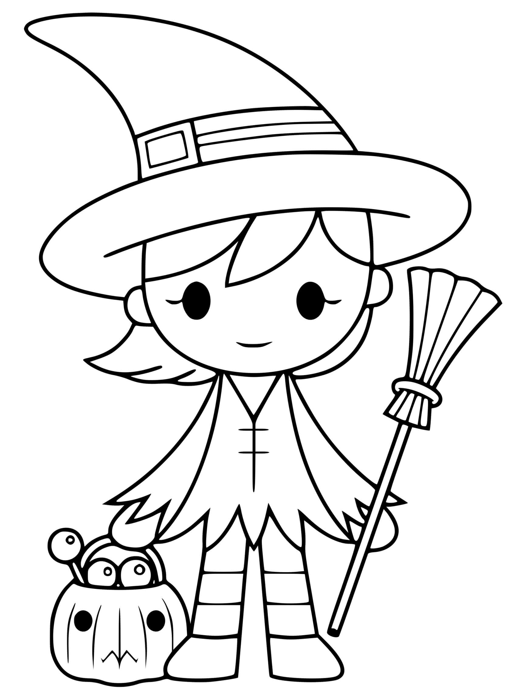 Cute Witch Trick Or Treater