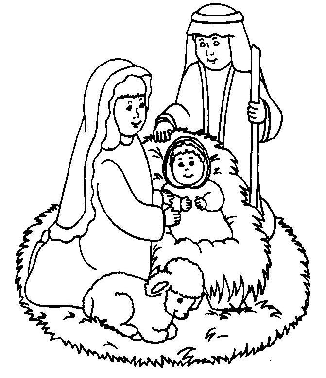 Cute Baby Jesuss Coloring Page