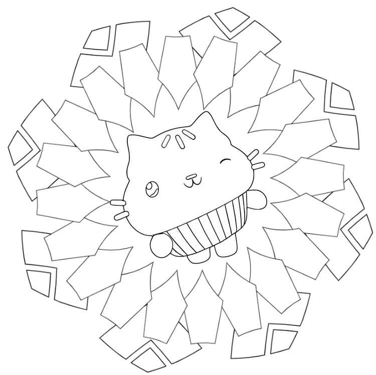 Cute Cakey Coloring Page