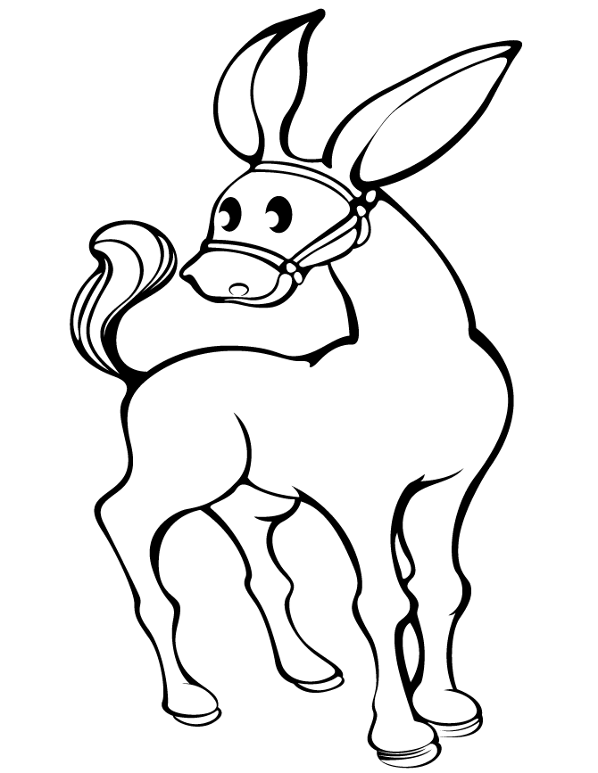 Cute Cartoon Horse Coloring Page Coloring Page