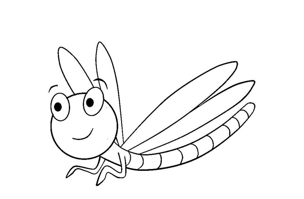 Cute Dragonfly S Of Animalseed1 Coloring Page