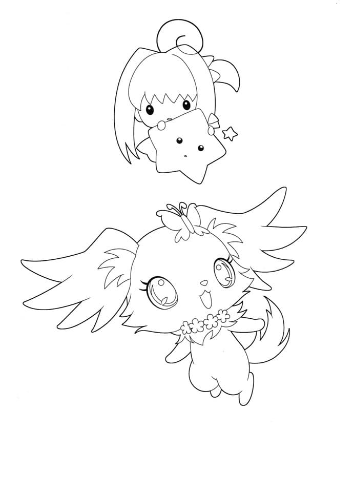 Cute Jewelpets Coloring Page