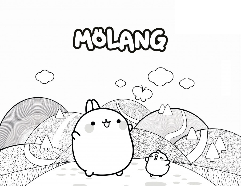 Cute Molang and Piu Piu