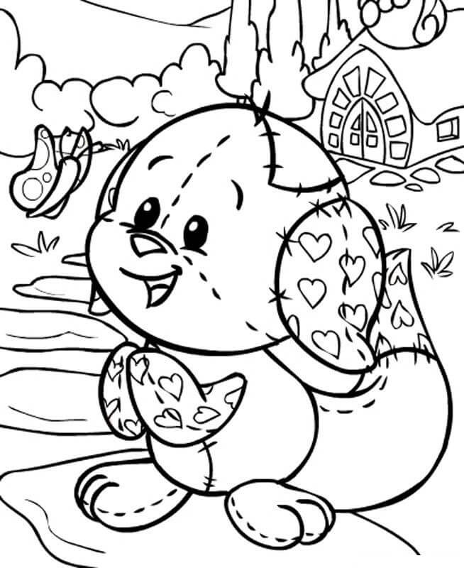 Cute Neopets Coloring Page