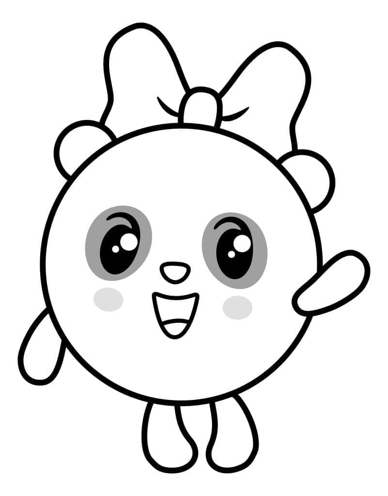 Cute Pandy from BabyRiki Coloring Page