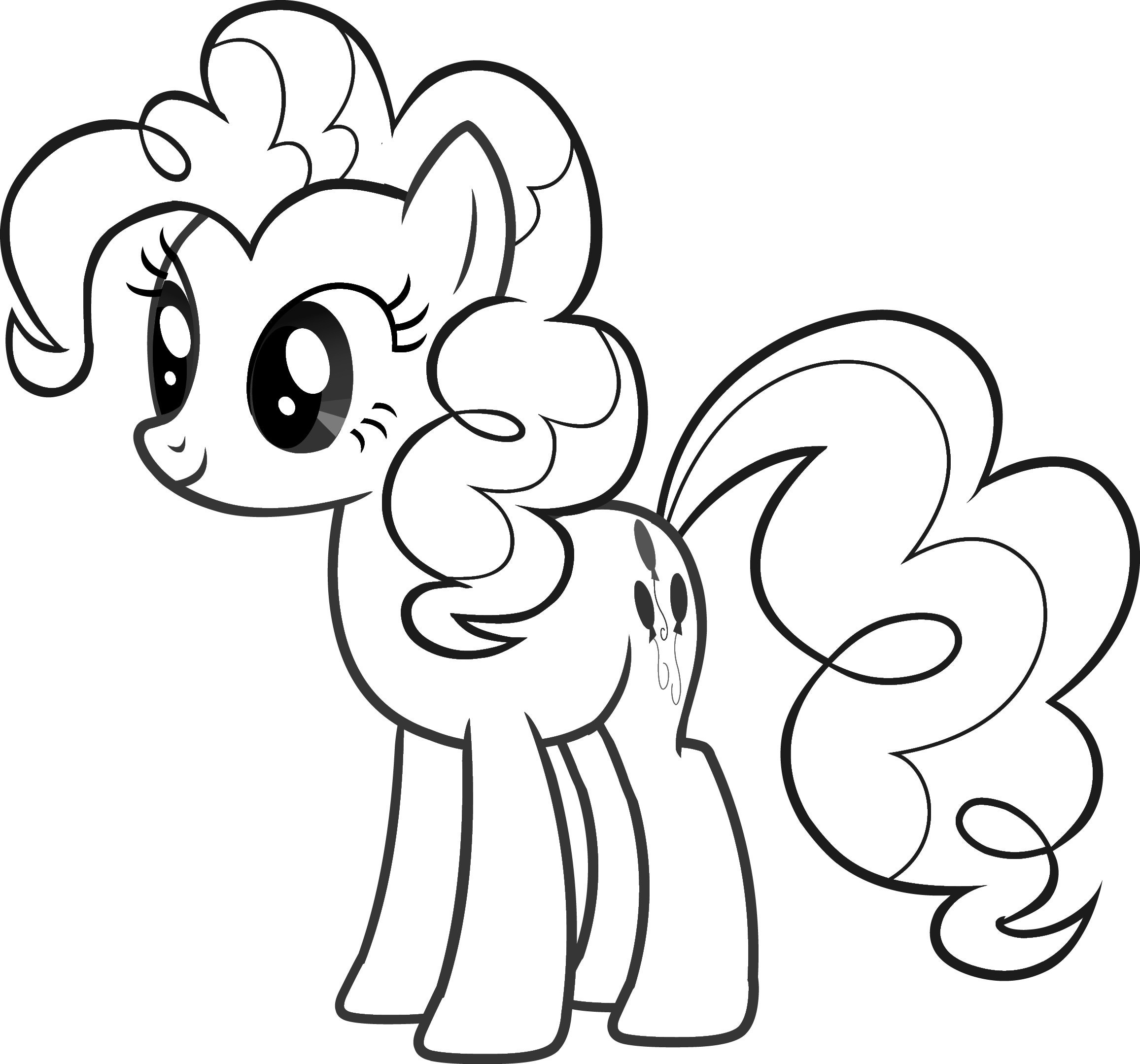 Cute Pony For Girls Coloring Page