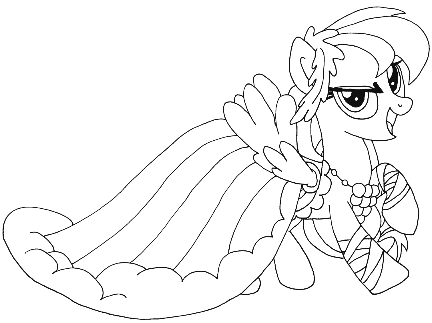 Cute Rainbow Dash My Little Pony Coloring Pages   Coloring Cool