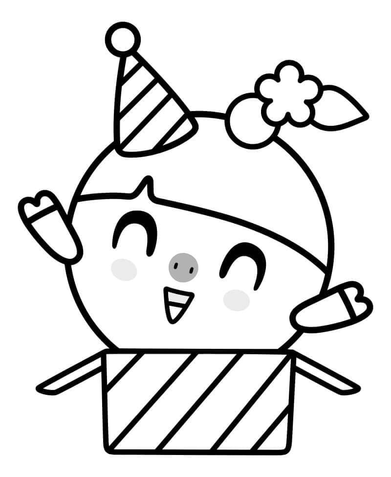 Cute Rosy from BabyRiki Coloring Page