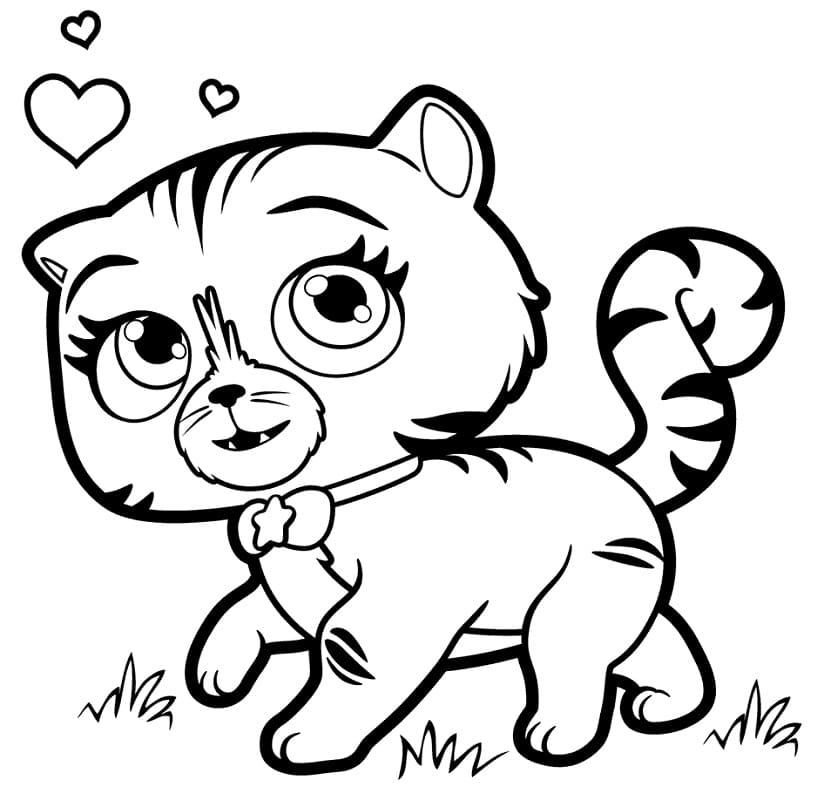 Cute Seven from Little Charmers Coloring Page