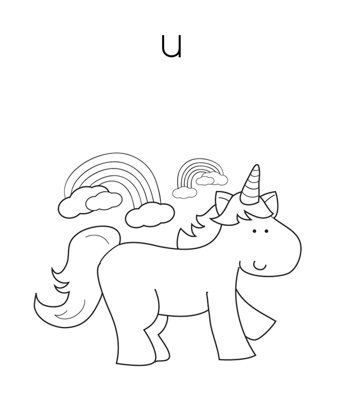 Cute Unicorn Alphabet S Free72ce
