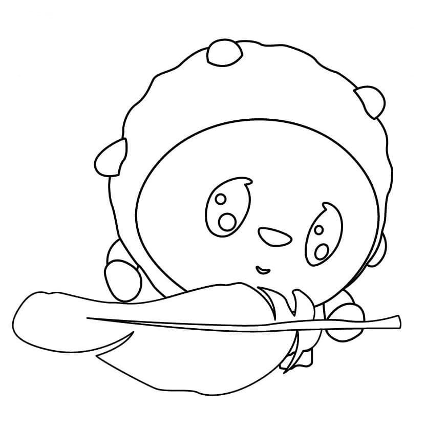 Cute Wally from BabyRiki Coloring Page