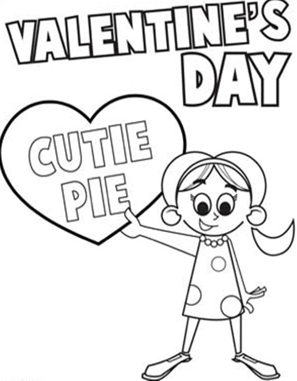 Cutie Pie Valentine 65ff Coloring Page