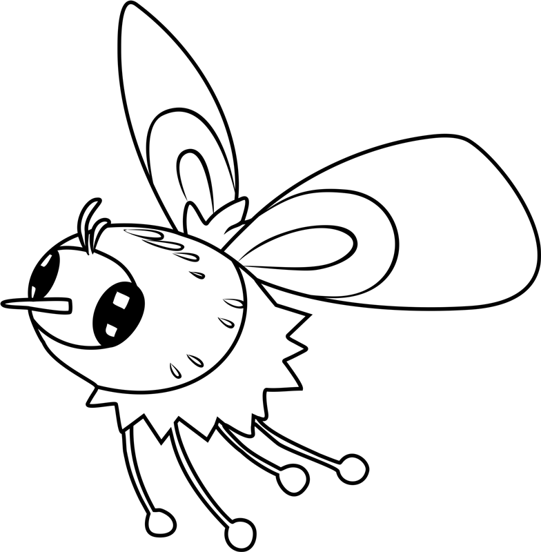 Cutiefly Pokemon Coloring Page