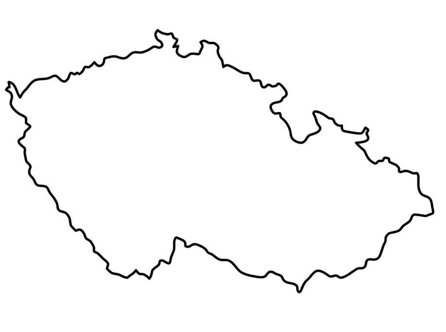 Czech Republic Outline Map