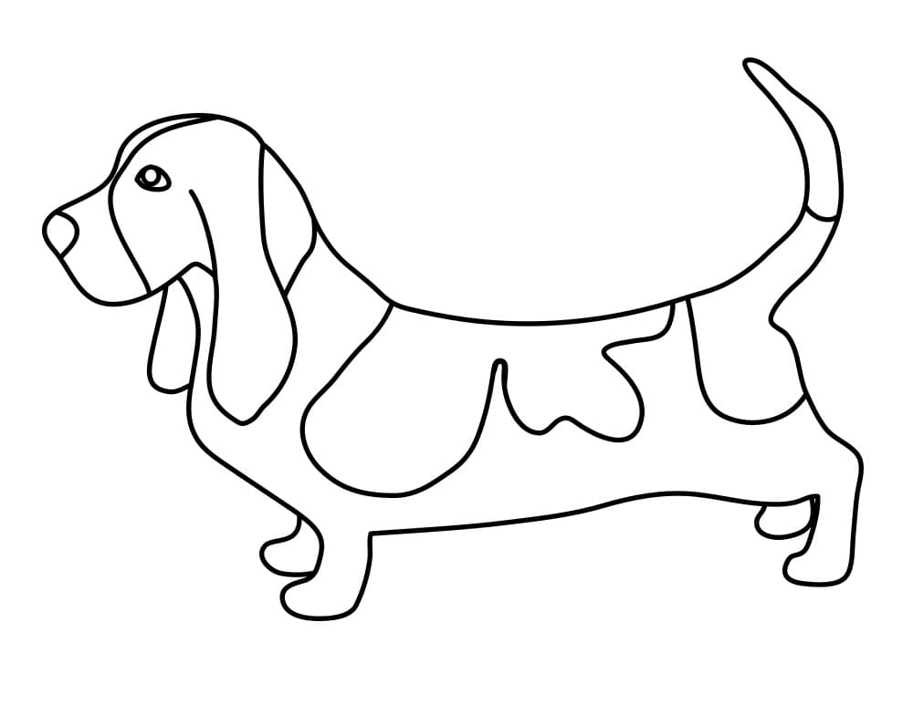 Dachshund 2 Coloring Page