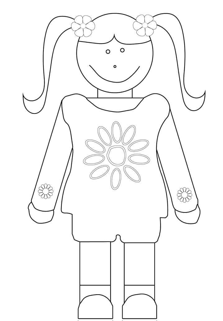 Daisy Girl Scout Coloring Page