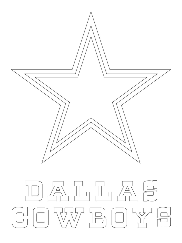 Dallas Cowboys Logo Football Sport Coloring Page
