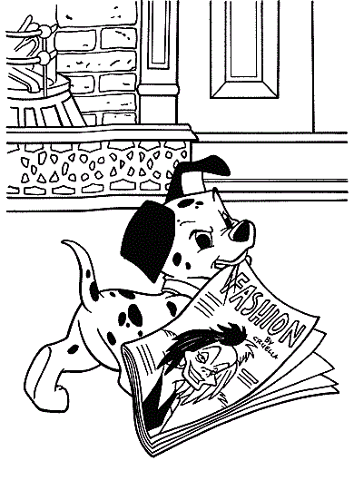 Dalmatian And Newspaper 1253