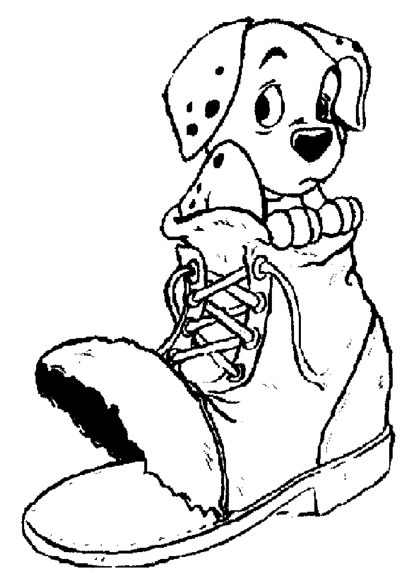 Dalmatian In A Boot Ee8d Coloring Page