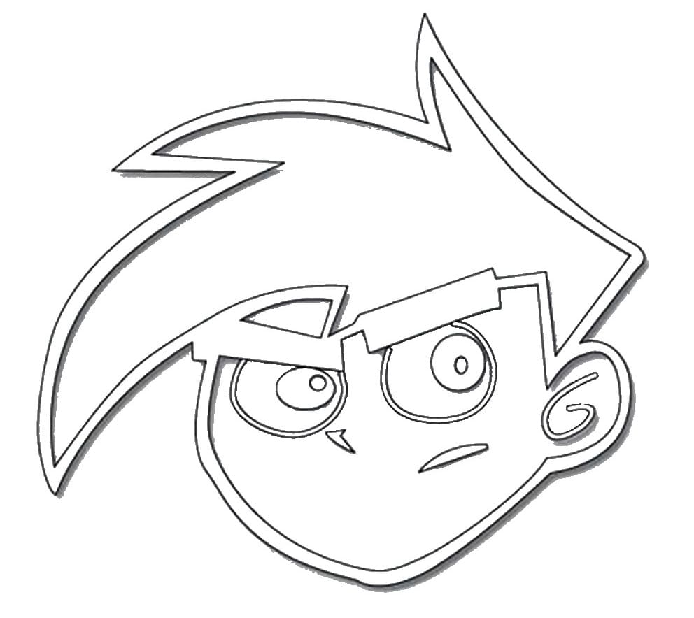 Danny Phantom’s Face Coloring Page