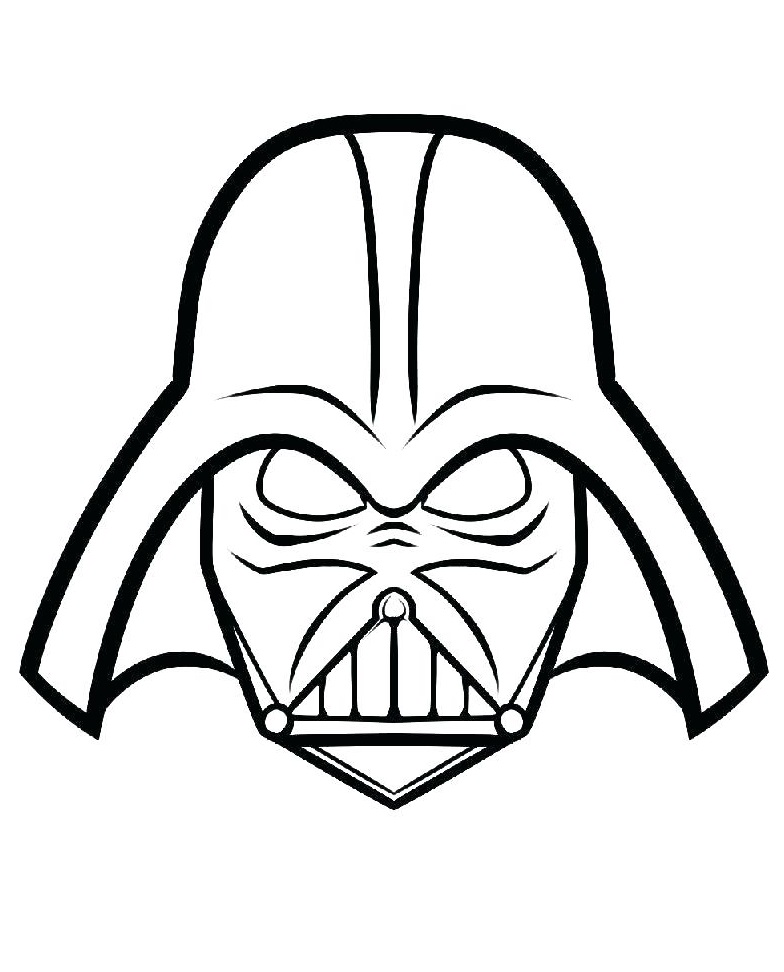 Darth Vader’s Mask Coloring Page