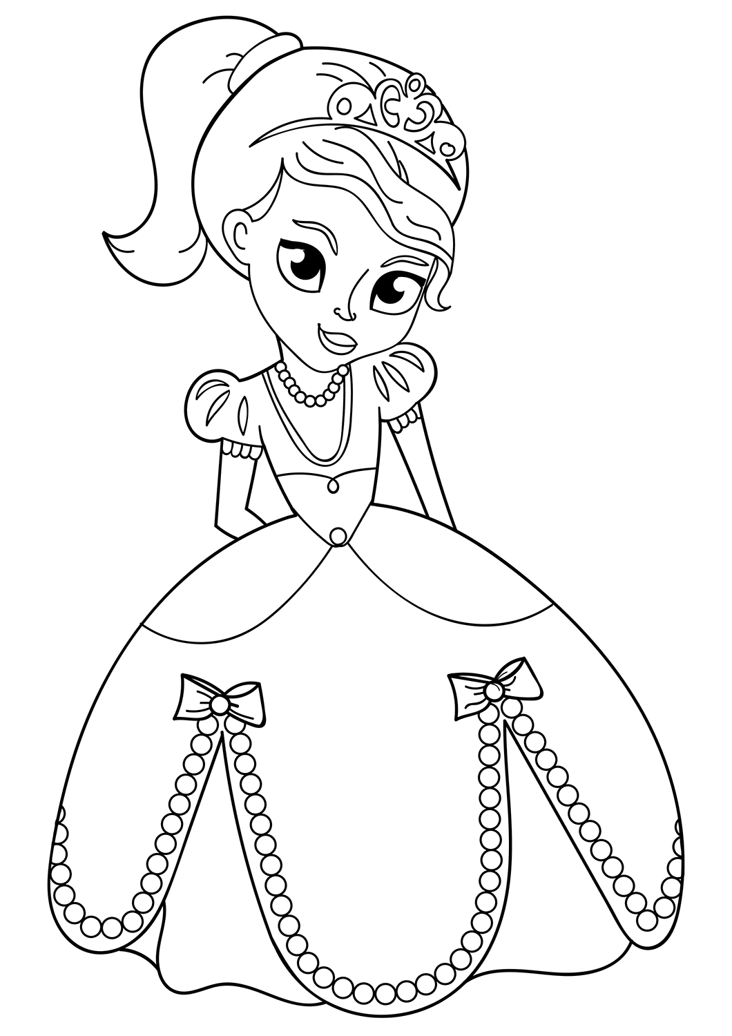 Daughter Of Queen Princess Coloring Pages   Coloring Cool
