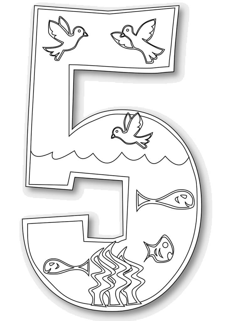 Day 5 of Creation For Kids Coloring Page