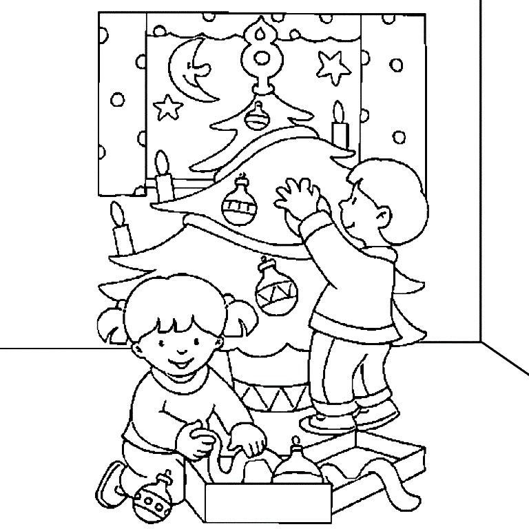 Decorating Christmas Tree For Kids