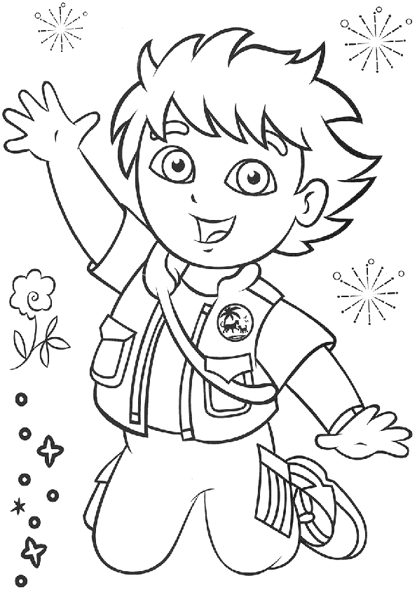 Diego S Free Printable For Kidsabb4 Coloring Page