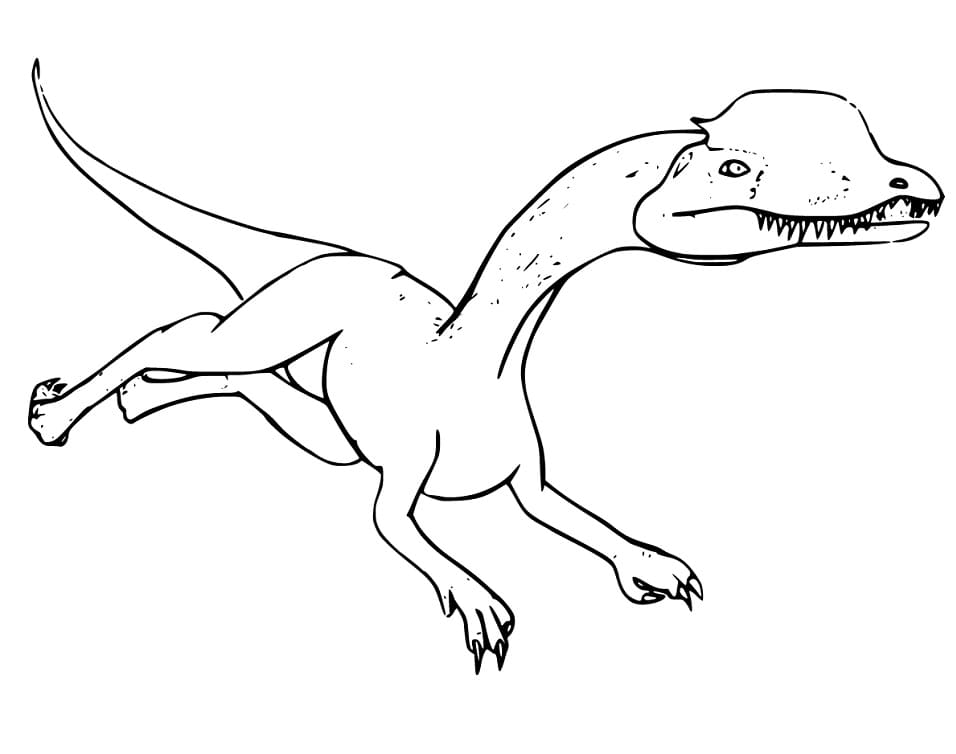 Dilophosaurus Running