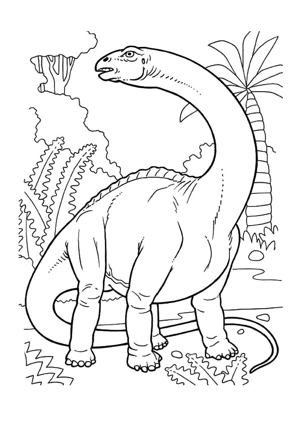 Dino Catrak Coloring Page