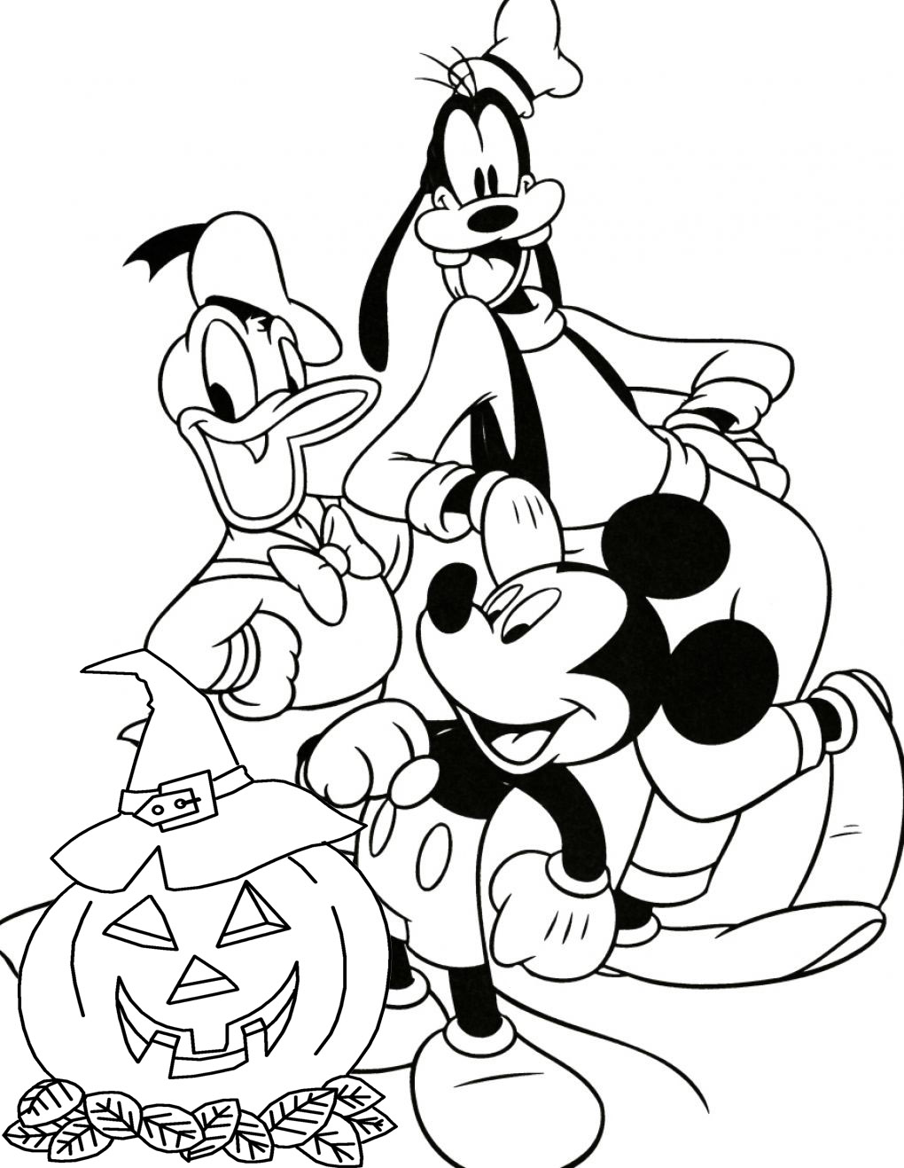 Disney Halloween  And Printables Coloring Page