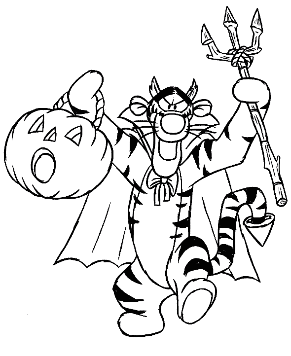 Disney Halloween Colouring Pages For Kids