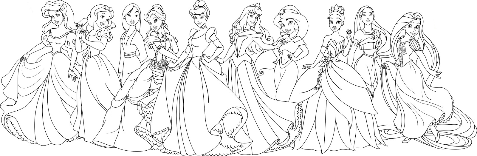Disney Princesss for Adults Coloring Pages   Coloring Cool