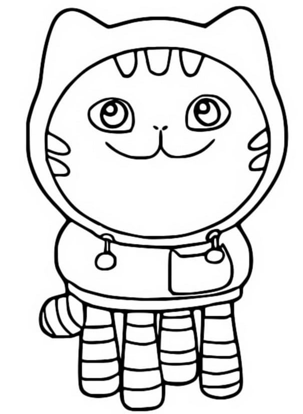 DJ Catnip from Gabby’s Dollhouse Coloring Page