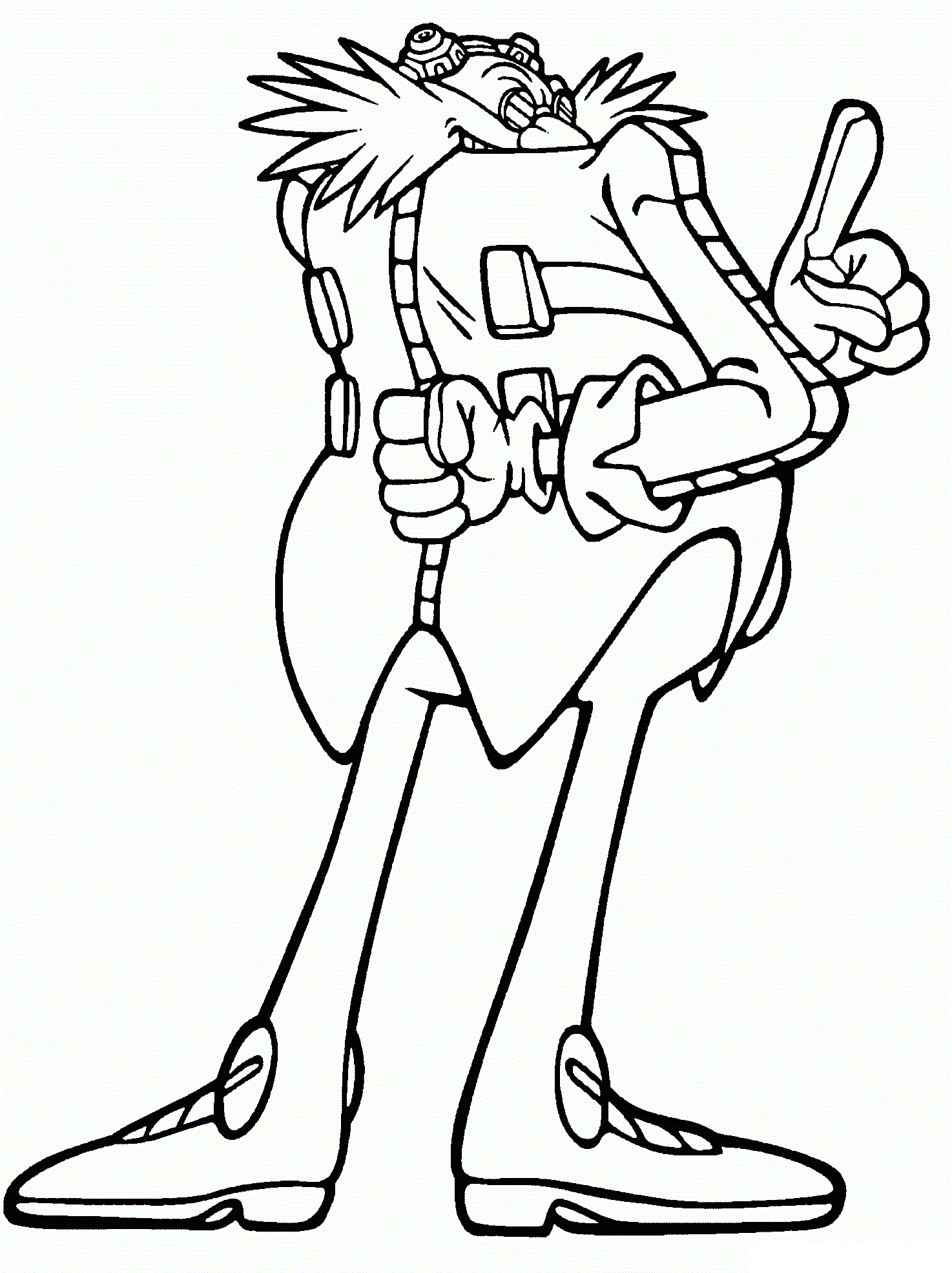 Doctor Eggman Coloring Page