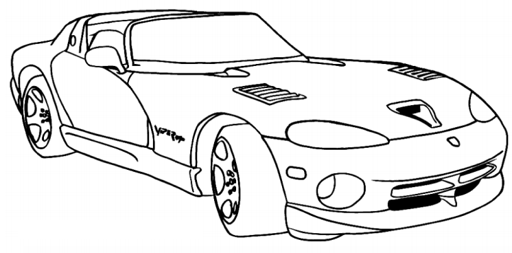 super car coloring cool