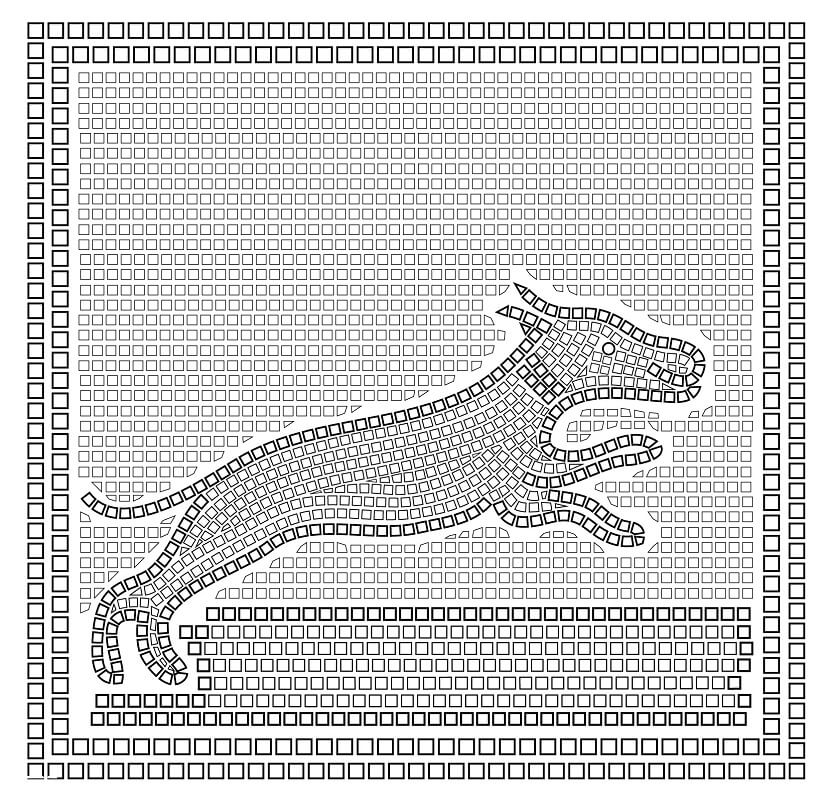 Dog Mosaic Coloring Page