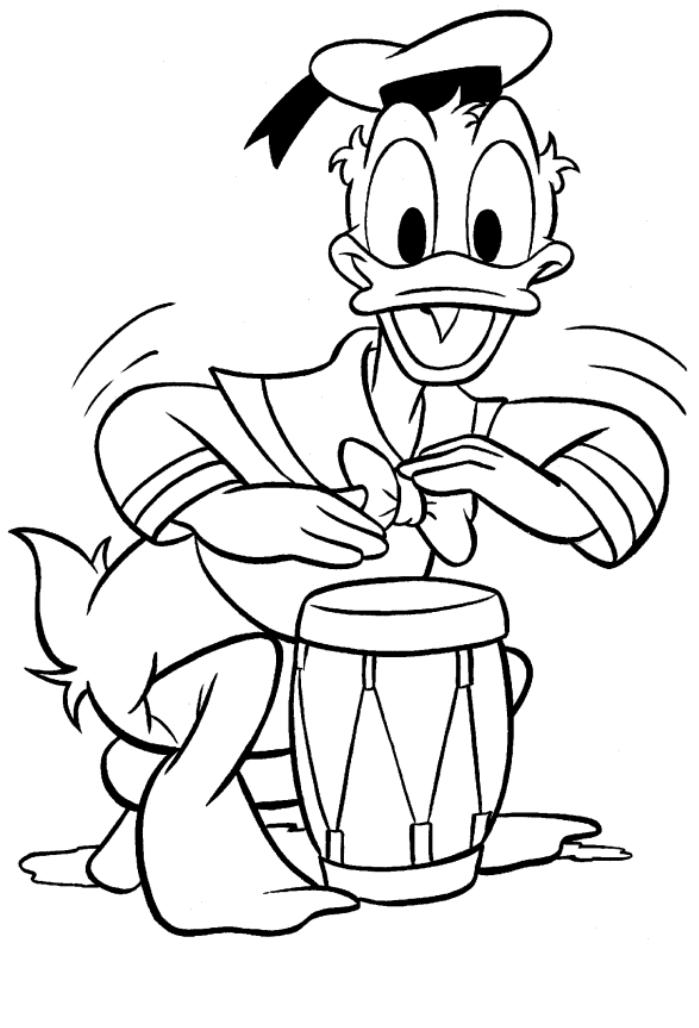 Donald Duck On The Bongo Drum